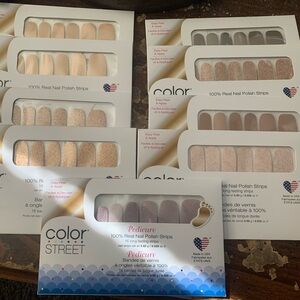 Color street dry nail polish strips